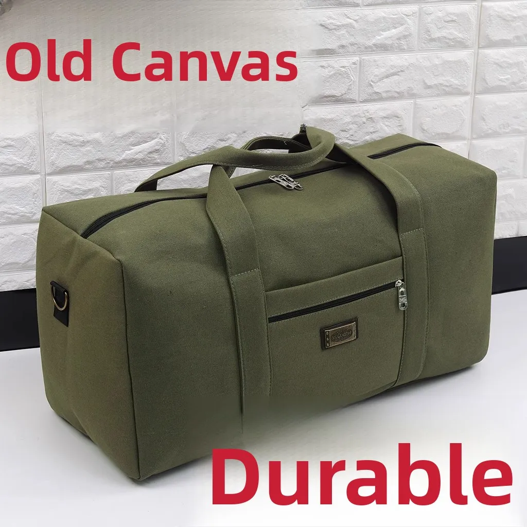 

Large Capaci Canvas oulder Bag Wear-Resistant Travel Crossbody Bag Portable Single Strap Sling Bag for Youth Travel