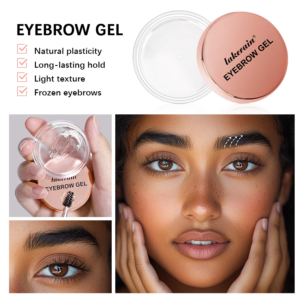 Augenbrauen-Gel, transparent, 3D, federndes Wild-Brow-Wachs, wasserfest, langlebig, Augenbrauen-Styling, Augenbrauen-Gel, Kosmetik