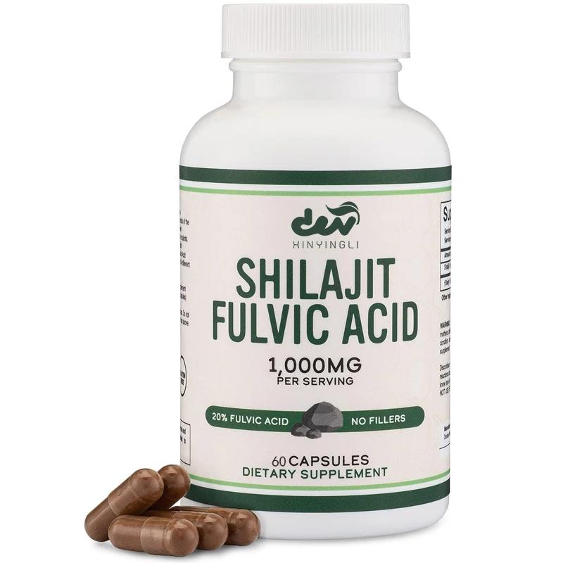 

Shilajit Pure Himalaya Capsules (20% Fulvic Acid Supplement) Authentic Sirajet Extract, 60 capsules