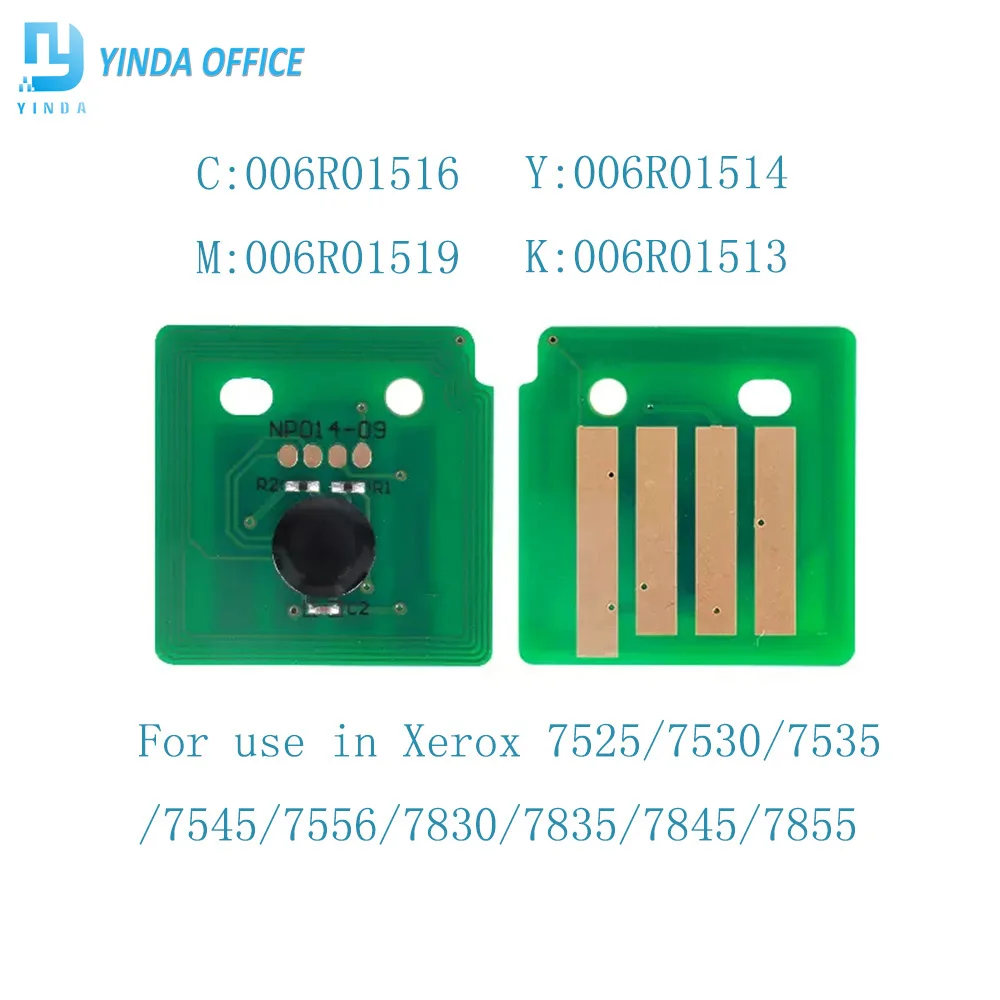 006R01513 006R01516 006R01515 006R01514 Toner Reset Chip for Xerox WorkCentre 7525 7530 7535 7545 7556 7830 7835 7855 Cartridge