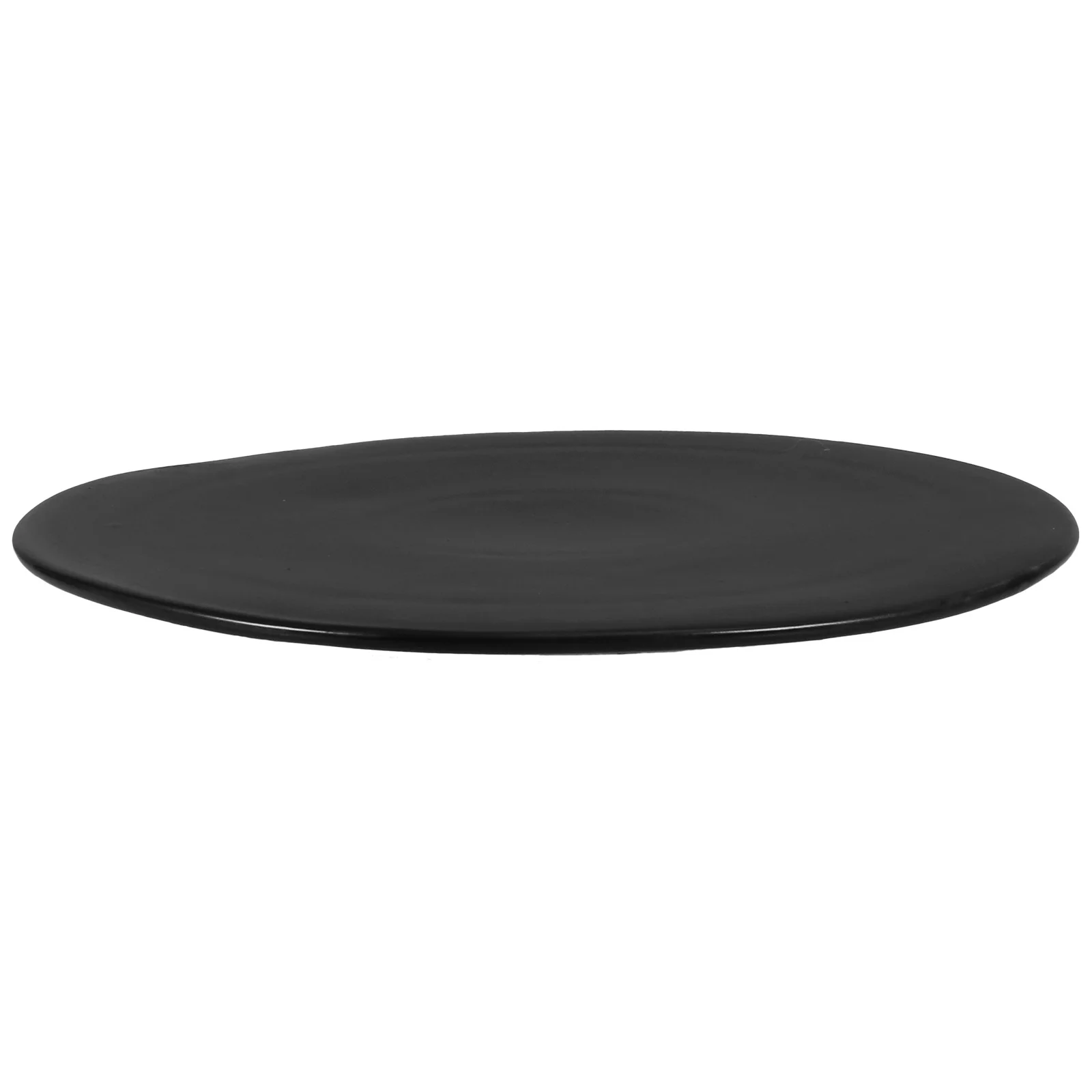 

1Pcs Black Ceramic Snack Plate Simple Food Tray Restaurant Dessert Serving Plate Kitchen Tableware Food Tray