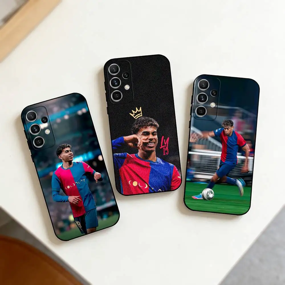 The Young Prodigy 19 L-Lamine Yamal    Phone Case For Samsung S25,S24,S21,S22,S23,S30,Ultra,S20,Plus,Fe,Note,10,9,5G Black Cover