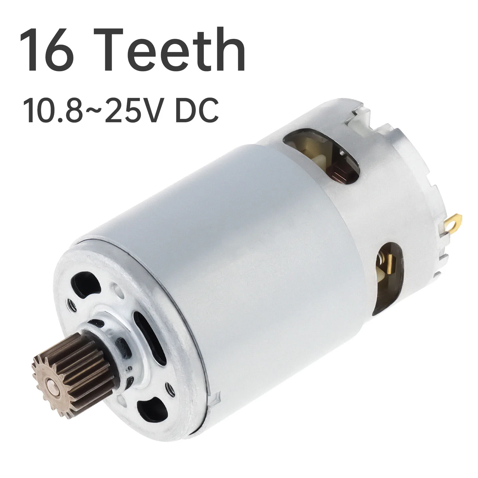 Motor dc rs550 16 dentes 10.8v/12v/14.4v/16.8v/18v/21v/25v 25000rpm micro motor para furadeira elétrica/chave de fenda/ferramentas elétricas