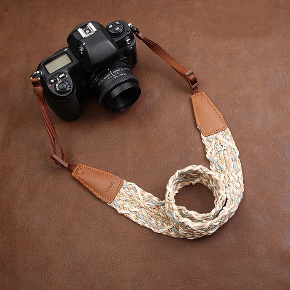 Micro Single Photography Shoulder Strap Woven Camera Strap Adjustable Cross Body Digital SLR Camera Lanyard Neck Straps