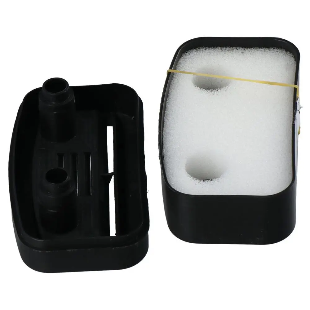 Schwarzer Luftkompressorfilter mit Riemenantrieb, 65 mm Ansaugpumpe, Geräuschschalldämpfer