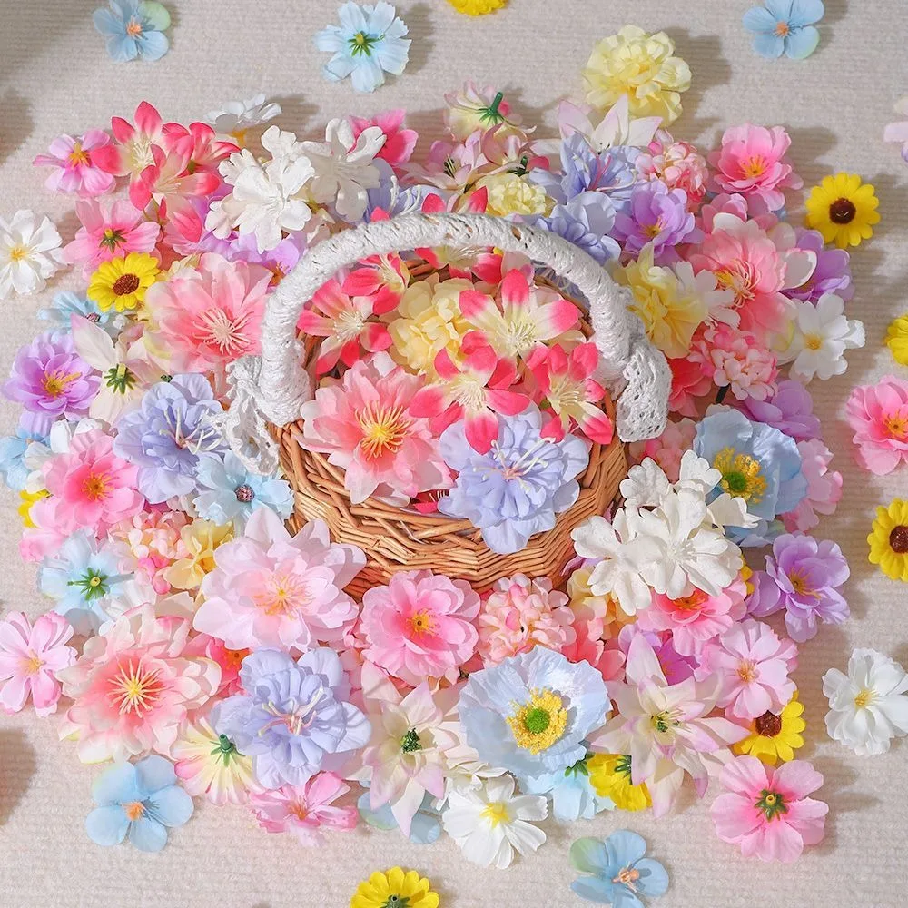 20/50 Stück künstliche Blumen aus Seide, künstliche Blumen für Zuhause, Raumdekoration, Hochzeit, Braut, Dekoration, DIY, Basteln, Geschenke, Zubehör – Detail 3