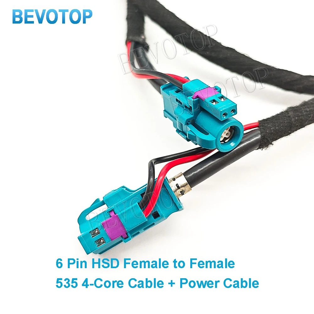 1PCS 4+2 Pin HSD Cable Z Type 6 Pin HSD Female to Female Jack to Jack High Speed DataTransmission Harness Wire LVDS Cable