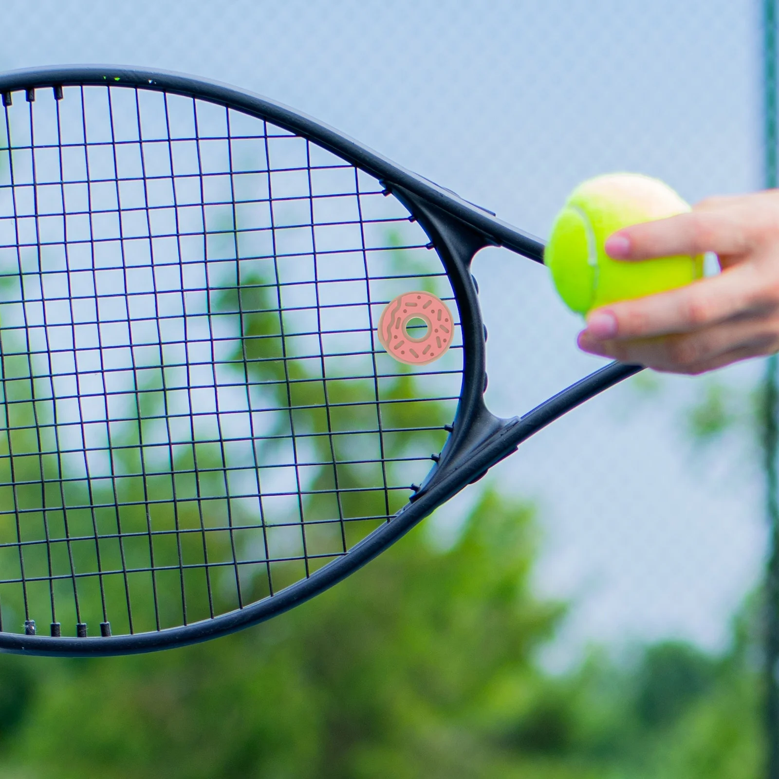 

4 Pcs Tennis Racket Shock Absorber Balls Small Dampener Racquet Vibration Donut