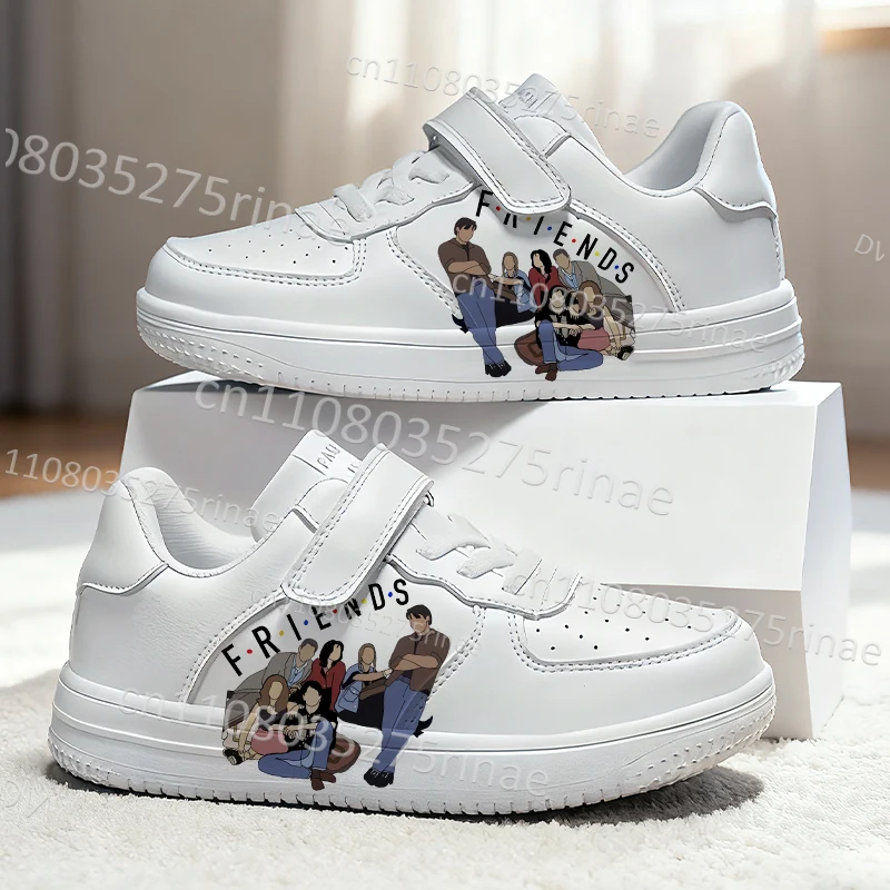 

FRIENDS Simple Parent child shoes man woman leather breathable casual Board scarpe boys girls autumn winter season