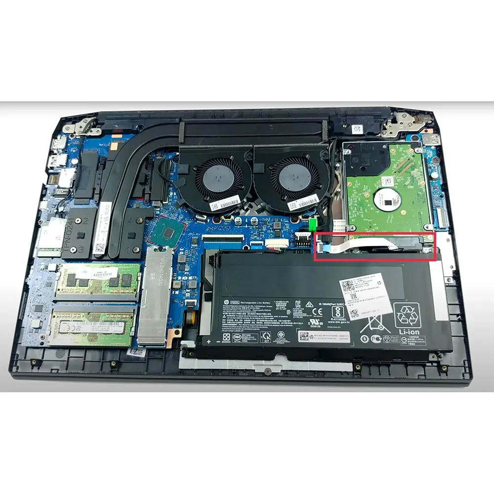 TPN-Q241 노트북용 SATA 하드 드라이브 HDD SSD 커넥터, 플렉스 케이블, HP 파빌리온 게이밍 16-A 16-A0001UA 16-A0061LA 16-A0051WM