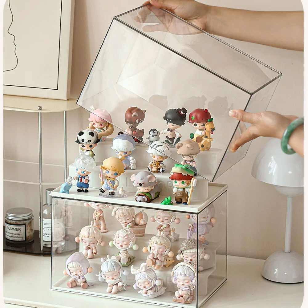 Blindbox Aufbewahrungsbox, Präsentationsständer, Figurenornament, staubdichte Vitrine, Acryl-Displaybox AUF LAGER