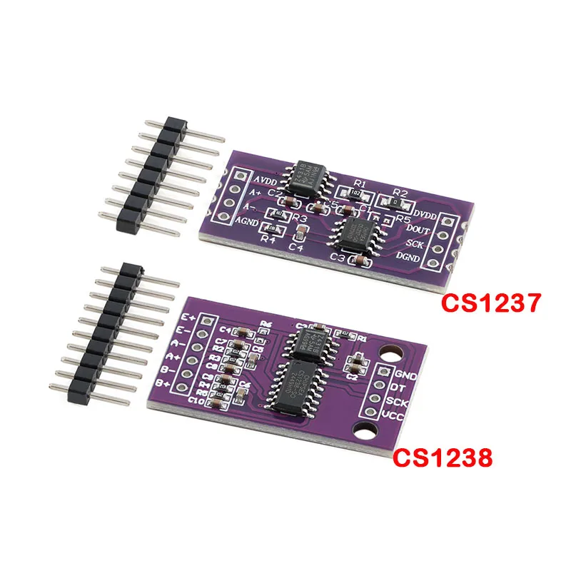 CS1237 24-bit ADC Module Onboard TL431 External Reference Chip Single-channel Weighing Sensing 24bit CS1238 Dual Channel