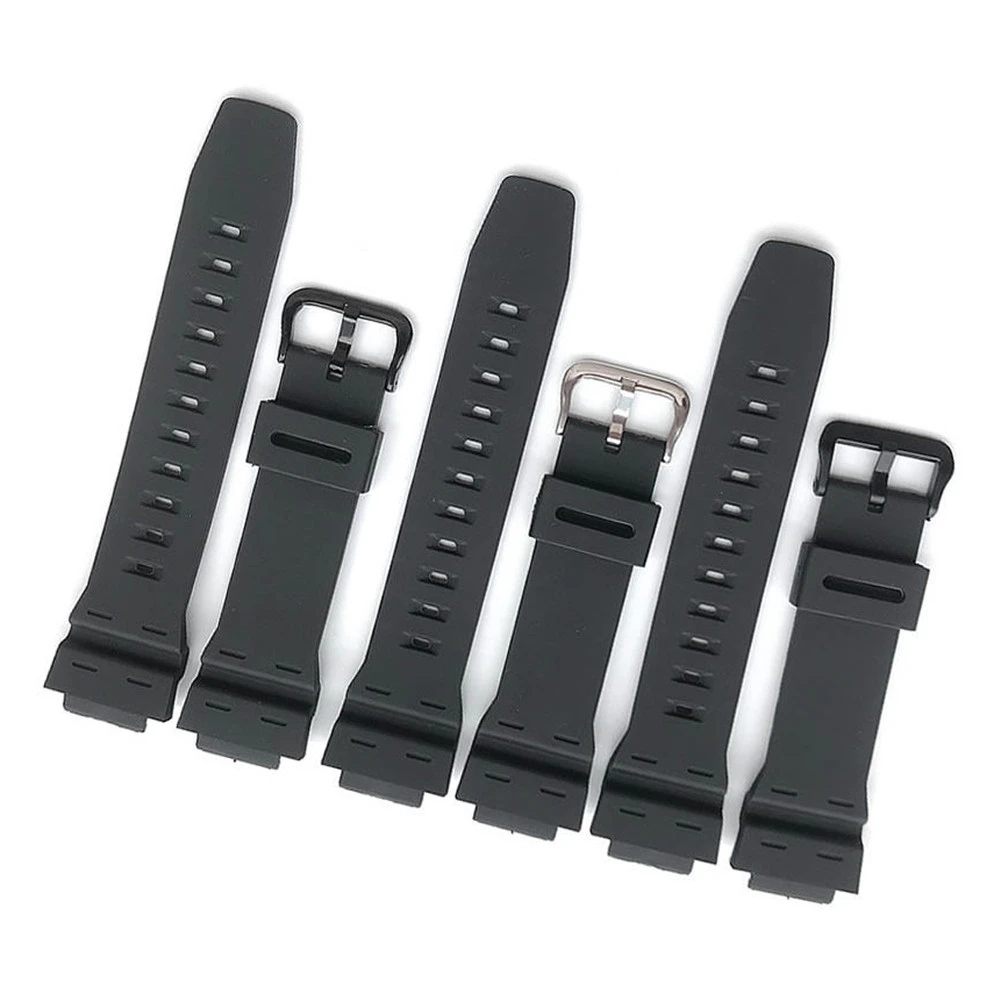 18MM matte black strap for AE-1500WH W-737 DW-291 WS1500 resin Sports waterproof band