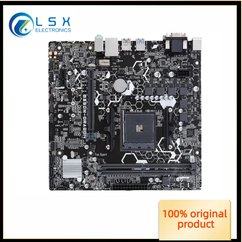 B350M-DRAGON slot AM4 DDR4 B350 64G SATA3 M.2 NVME PCI-E3.0 desktop board 100% testing