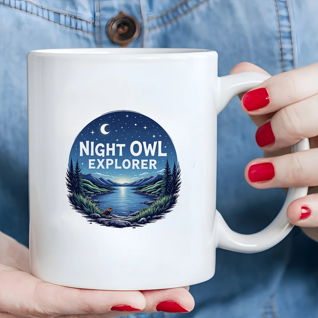 

NightHawk Explorer 11oz Cup Starry Night Kids Drink Cup Christmas Family Office Cup