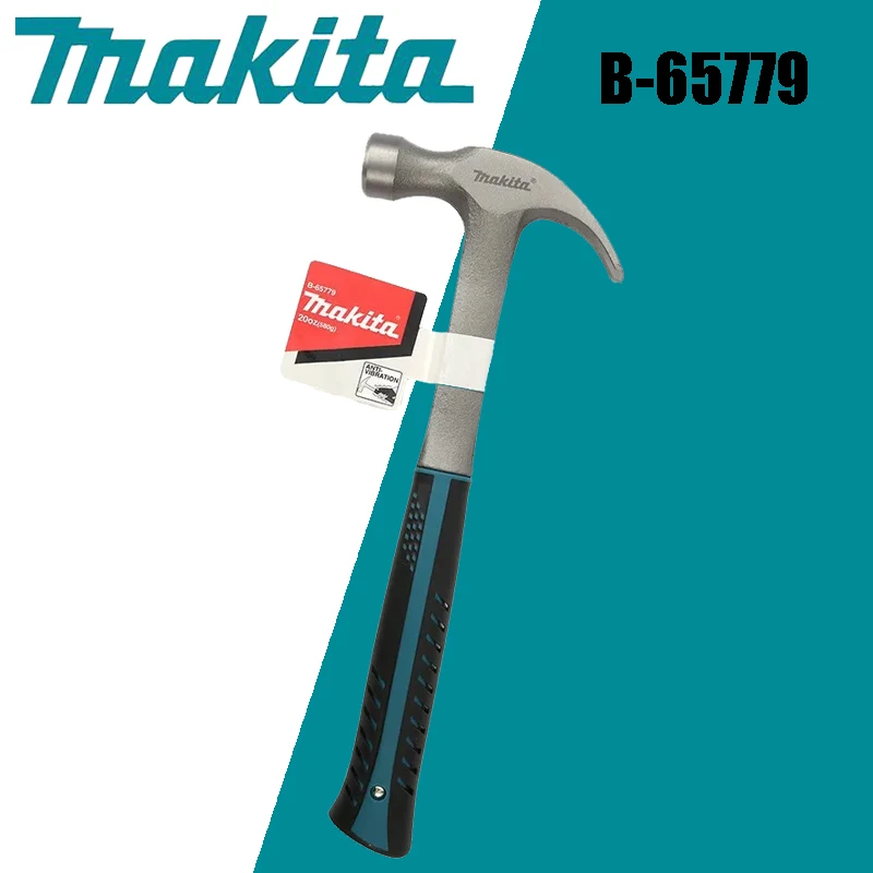 

Makita B-65779 Smooth Face Claw Hammer 20OZ/580g Quakeproof Effortless Grip Resistant To Impact Claw Hammer Hammer Hand Tools