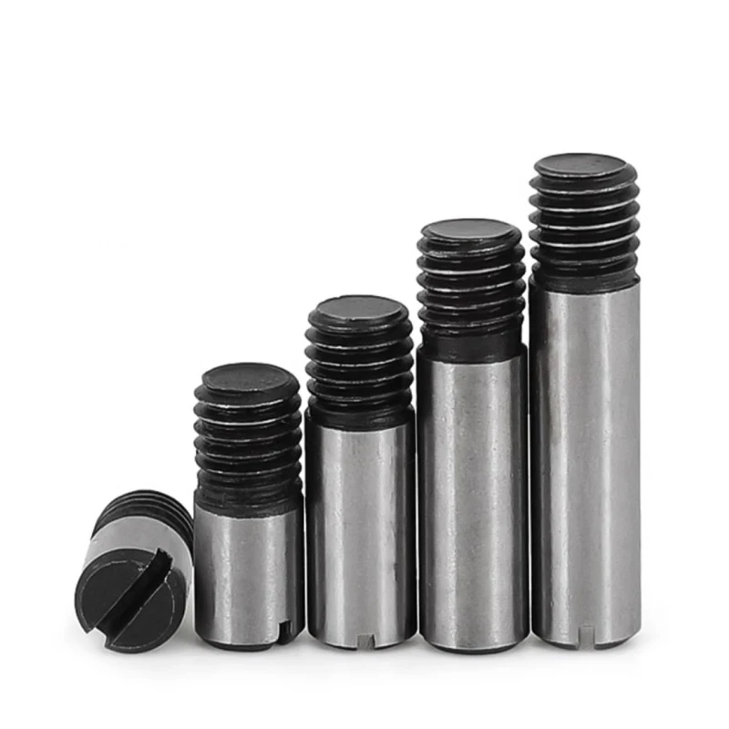 1-5 pezzi M4 M5 M6 M8 M10-M20 45 #   Albero del rotolo di posizionamento della testa scanalata con perno di centraggio solido con filettatura esterna in acciaio GB878