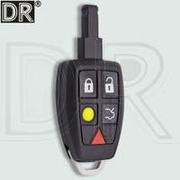 DR Replacement Car Remote Key Shell Case Fob Housing Cover 30772198 / LTQV0315TX For Volvo C30 S40 V50 C70 2005-2013