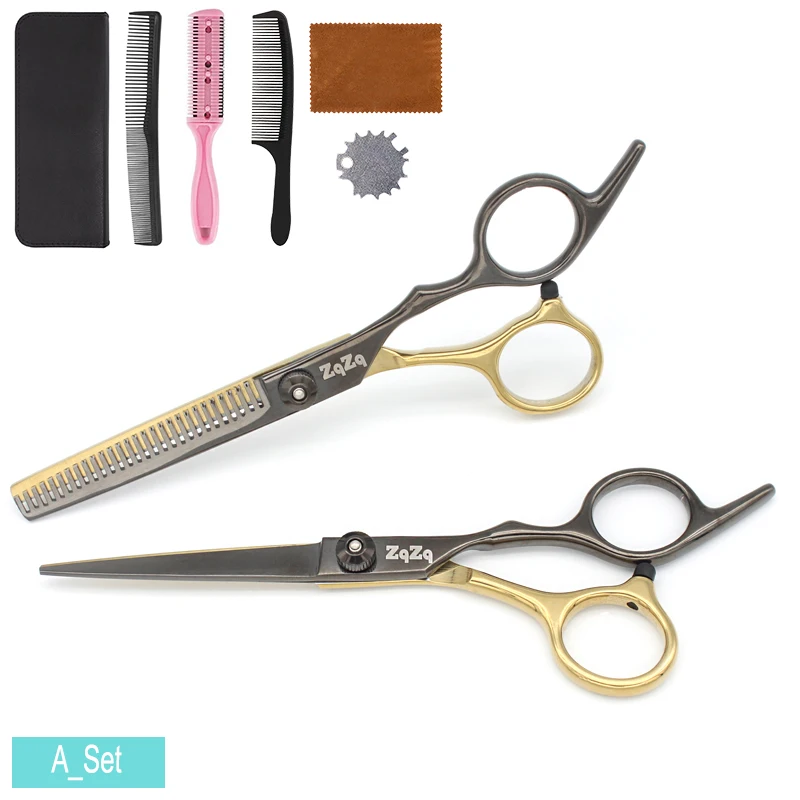 ZqZq 6-дюймовые Парикмахерские ножницы набор профессиональных острых ножниц для филировки волос Профессиональные Парикмахерские ножницы