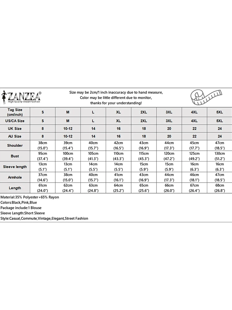 ZANZEA Casual Lace Stitching Tops Women Blouse V-neck Loose Holiday 2024 Summer Shirts Solid Color Vintage Short Sleeve Blusas