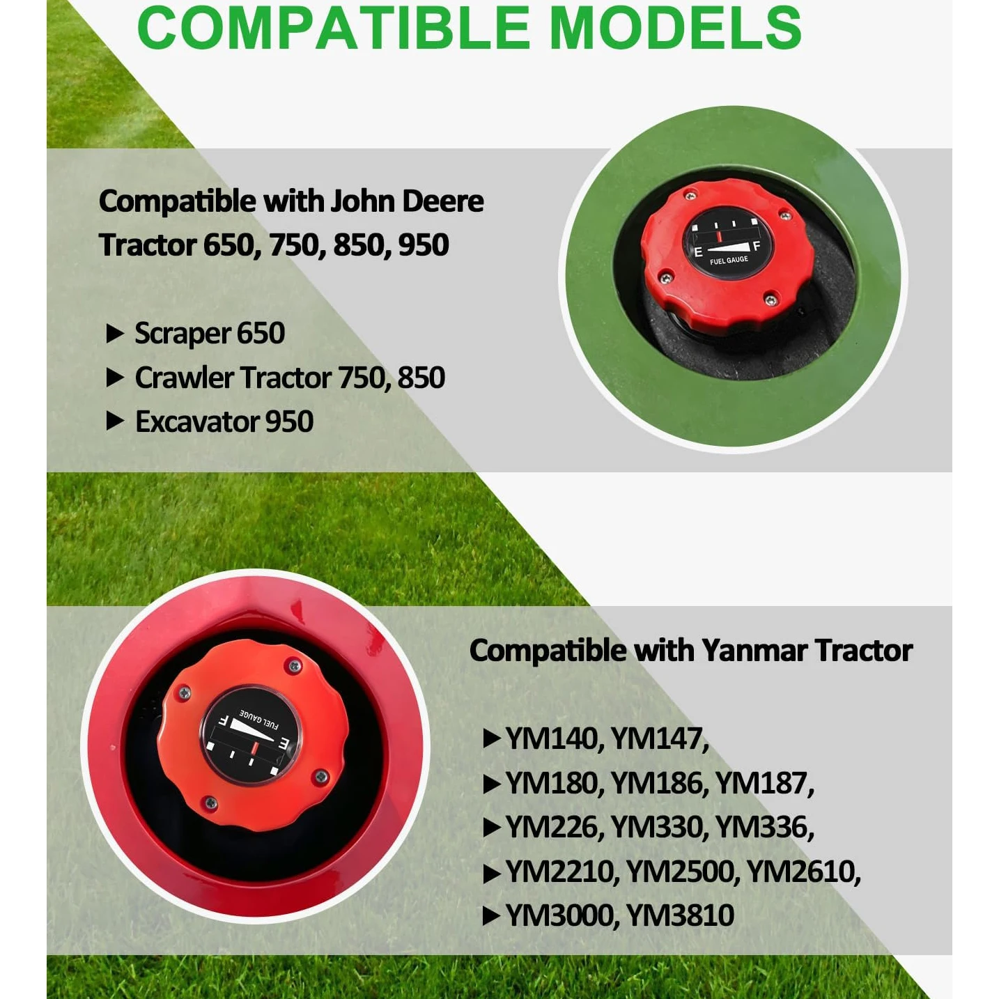 ANX CH15741 Tankdeckel mit Anzeige für John Deere 650 750 850 950, Yanmar YM140 YM180 YM226 YM330, 194145-04302 CH11096 – Detail 2