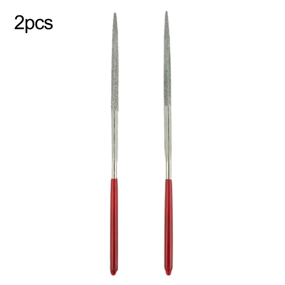 2pcs Diamond File SMetal Needle Files Arving Jewelry Diamond Glass Stone Wood Tool Deburring Mirror Tile Ceramics Metal Crystal