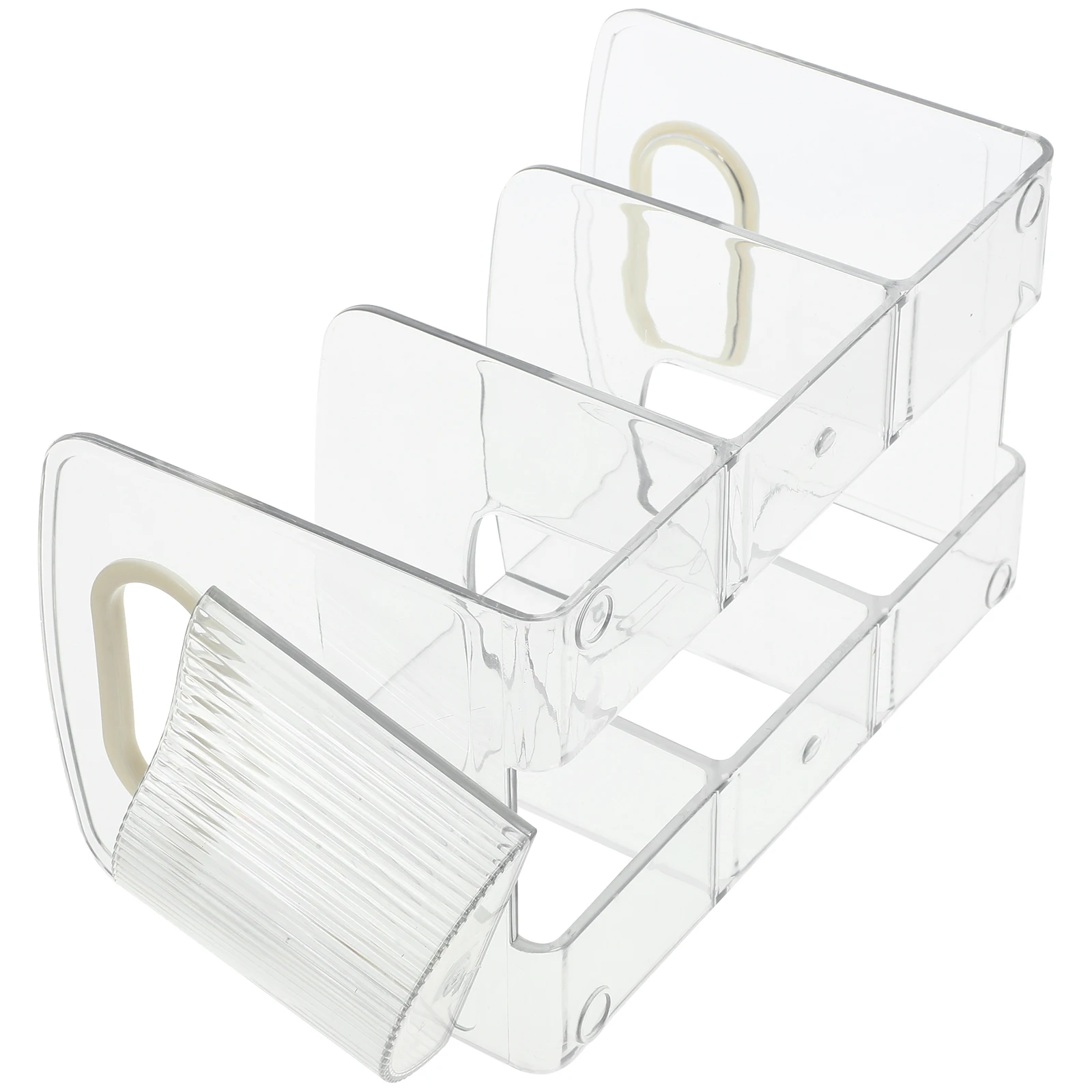 

Acrylic Book Stand Organizer for Desk Bookshelf Organiser Desktop Holder Countertop Display