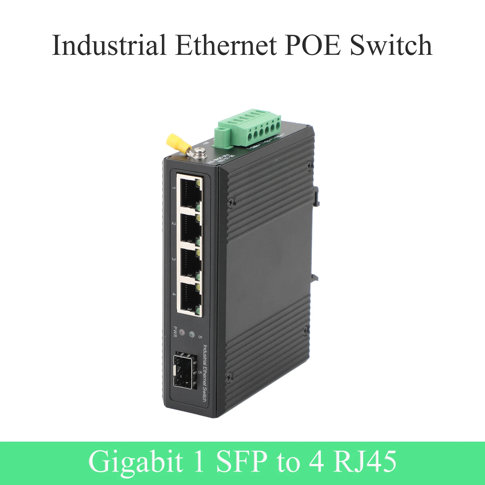 Industrial Gigabit SFP  Transceiver 1 SFP to 4 POE 10/100/1000M Fiber Optic Switch 550M/2KM/3KM Modules For Industrial Network