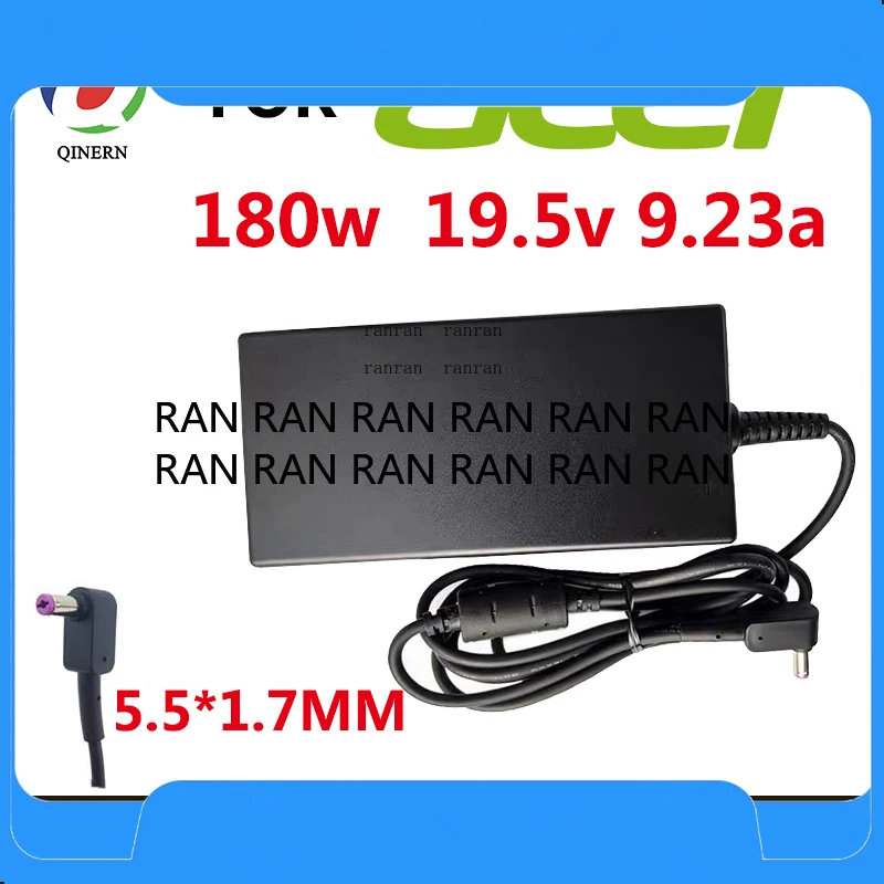 

19.5V 9.23A 5.5*1.7MM 180W Laptop Adapter For Acer Aspire V17 Nitro 5 ADP-180MB K Predator Helios 300 G3-571 Triton 500 G9-591