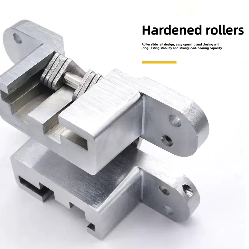 2PCS Stainless steel concealed hinges, concealed closed cabinet doors, wooden box, folding furniture hardware components