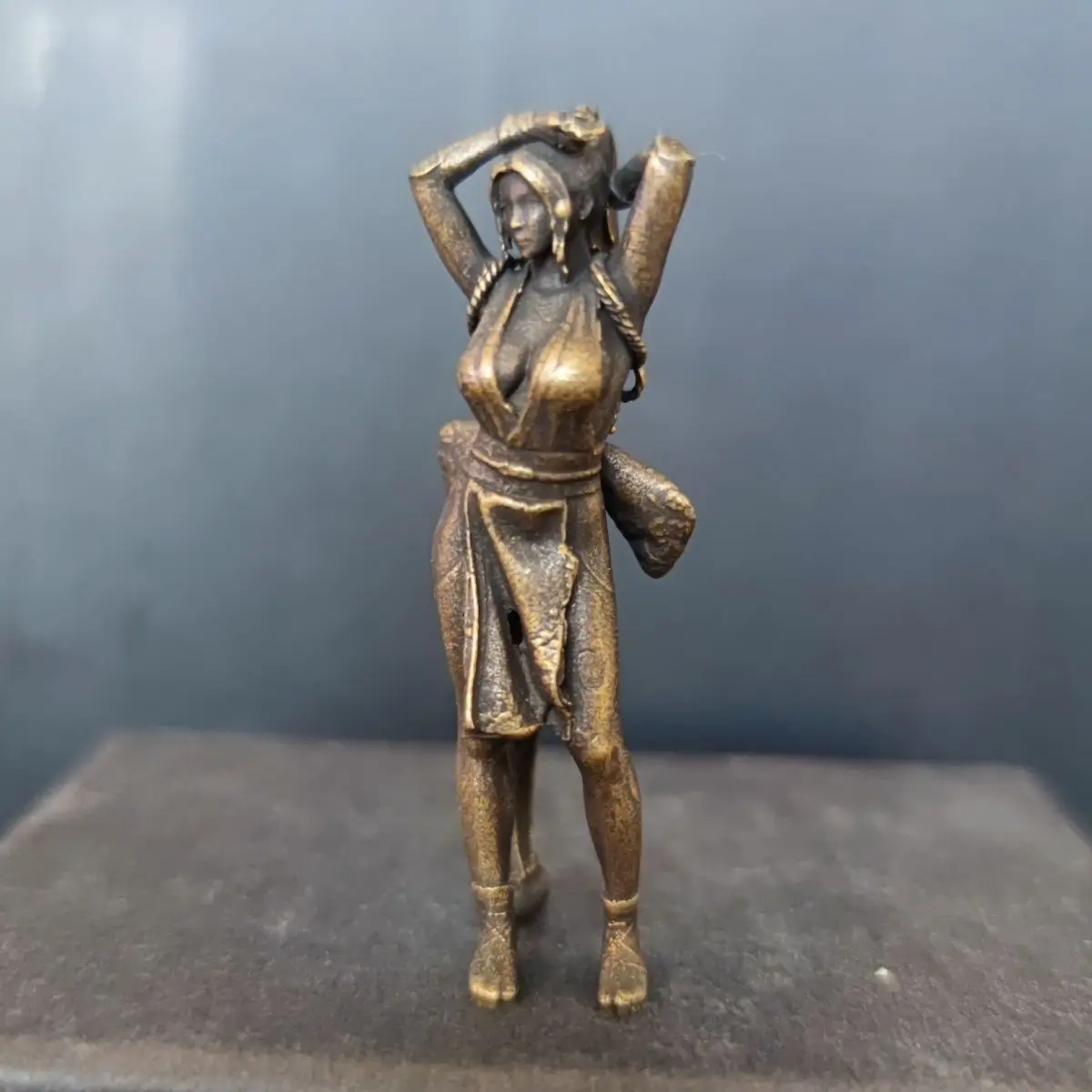Brass Mini Decorative Figurine Collectible Home Accent