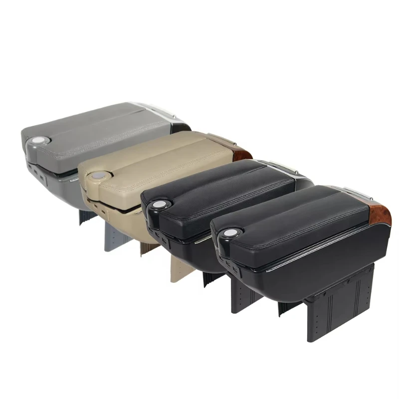 

Auto Parts Multi Armrest Console Box Cup Holder Ashtray, with 7USB Universal Armrest Console Box