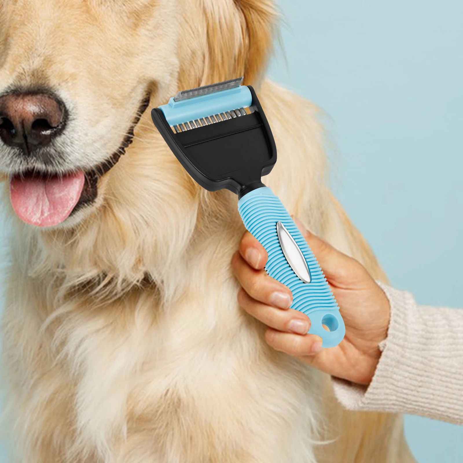

Pet Hair Comb Grooming Tool for Dogs Dual Pet Hair Remover Brush De shedding Combs Supplies ABS Material Practical