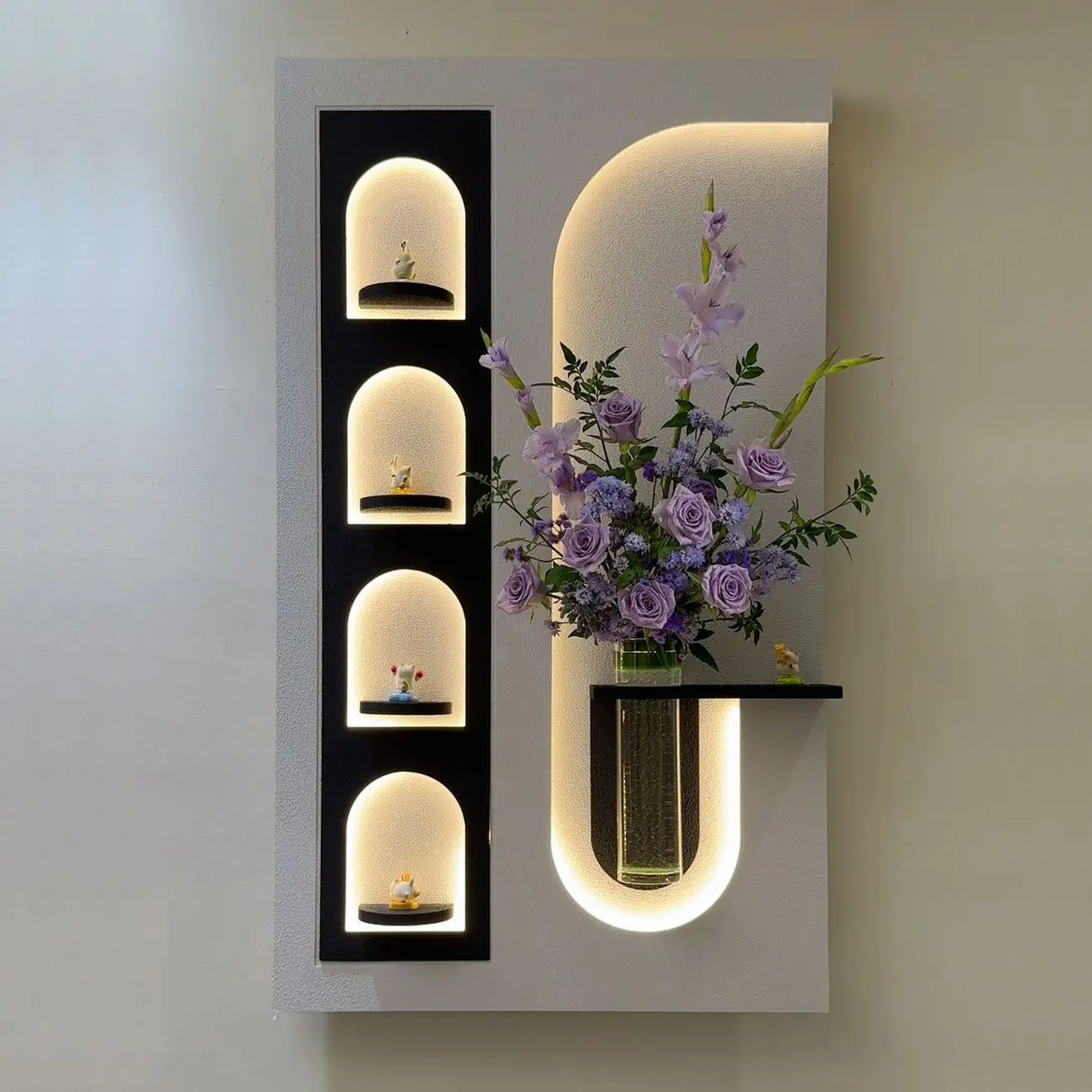 Modern Entrance Decoration Wall Lamp Painting Plant Ornaments Entrance Hallway Hanging Painting High-end Living Room Mural Light