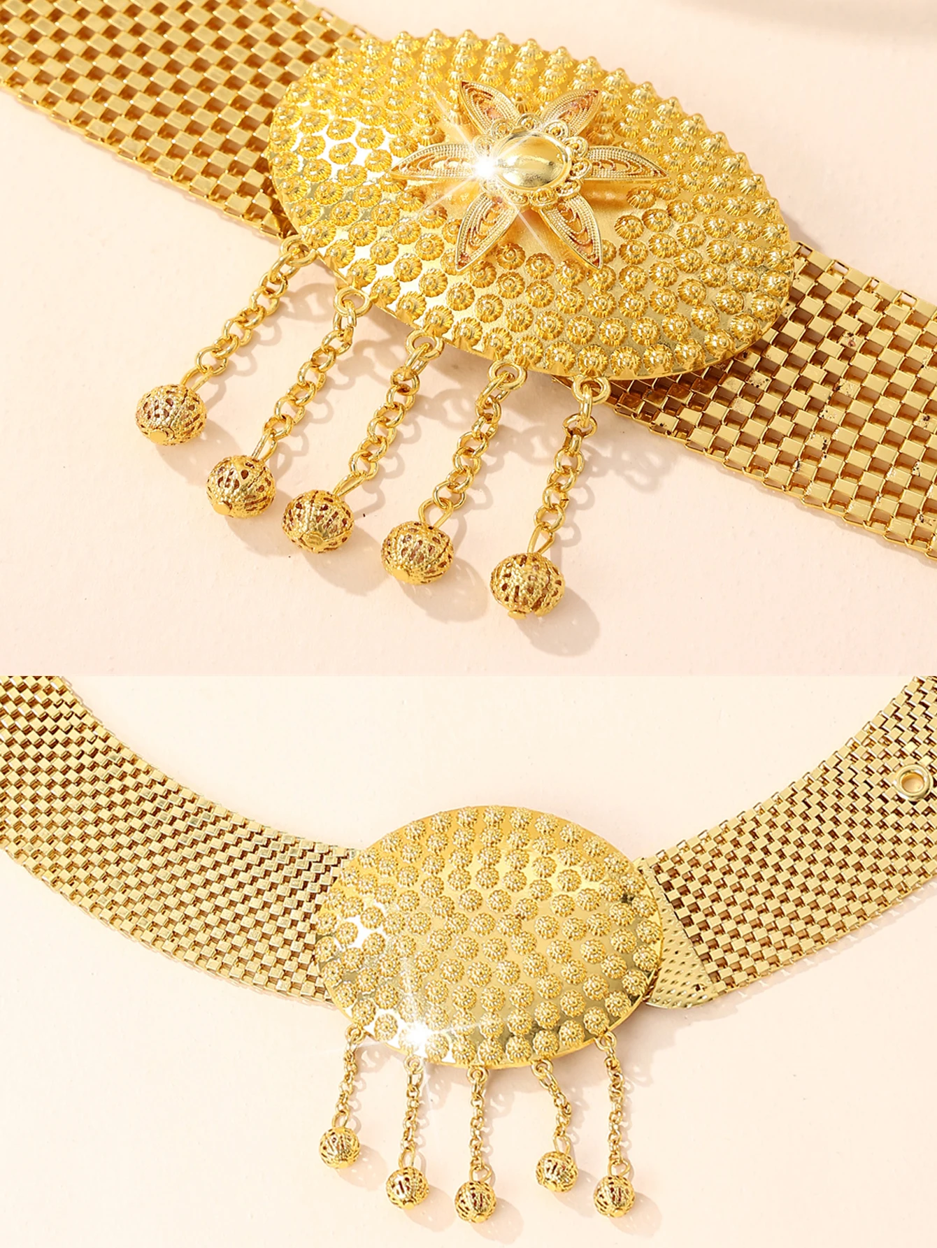 

Turkish Style Women's Belt Luxury Palace Style Festival Waist Chain Kaftan Belt Bridal Wedding Banquet Body Chain Gift