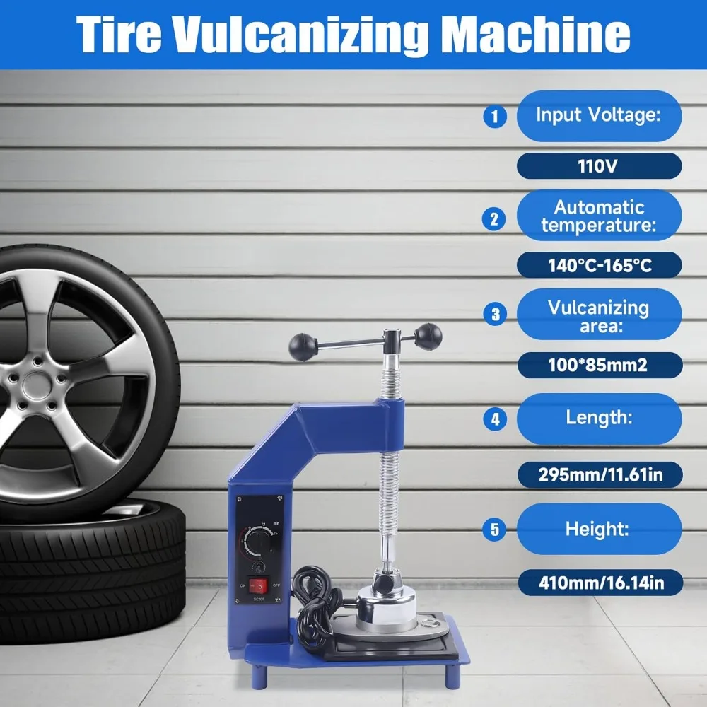 السيارات الإطارات آلة تفلكن الإطارات فقي الجدار الجانبي إصلاح بقع أداة 110 فولت آلة إصلاح التدفئة علاج بطانة الإطارات الداخلية #5