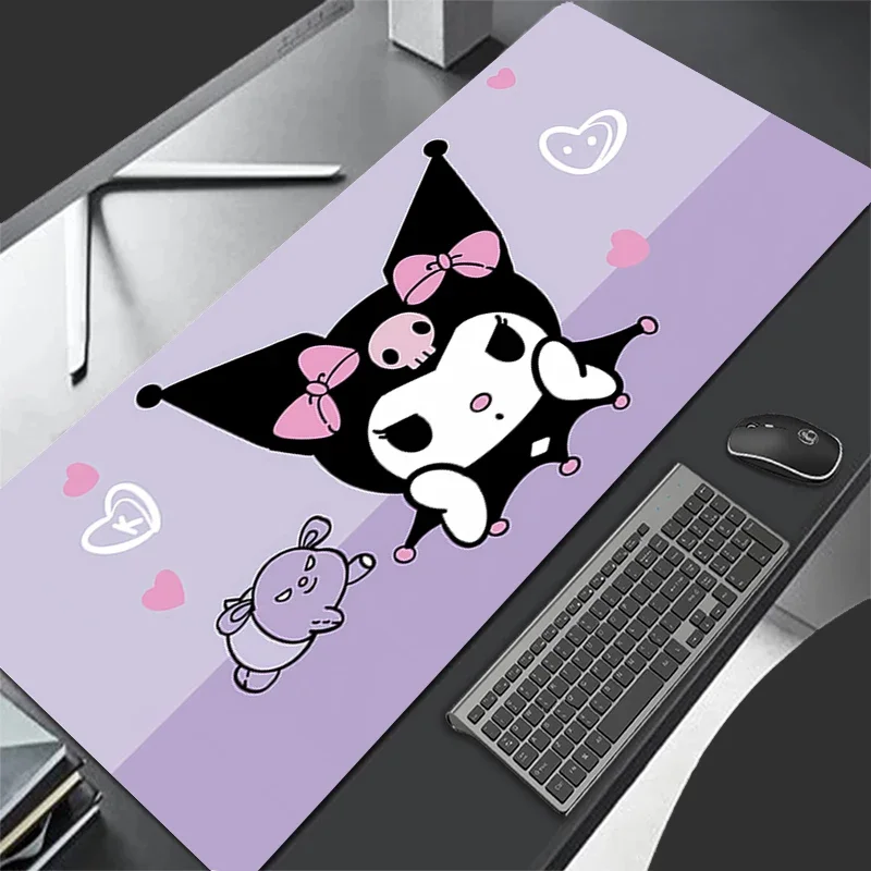 

Children's Cartoon Writing Desk Pad Kuromi Mouse Pad Sanrio LargerSpeed Mini Pc Computer Girls Keyboard Pads Waterproof Desk Mat