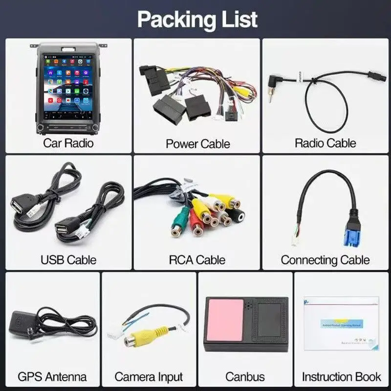 

Android For Ford Raptor F150 2014 - 2020 Android Car Radio 2 Din Autoradio Stereo Receiver GPS Navigator Multimedia Player