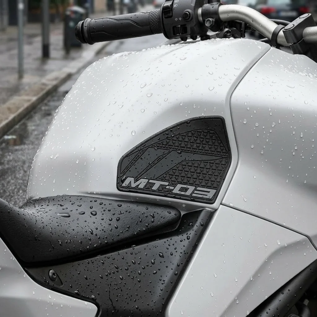 For YAMAHA MT03 MT-03 2020-2026 Motorcycle Side Tank Pad Non-slip Grips Rubber TankPad