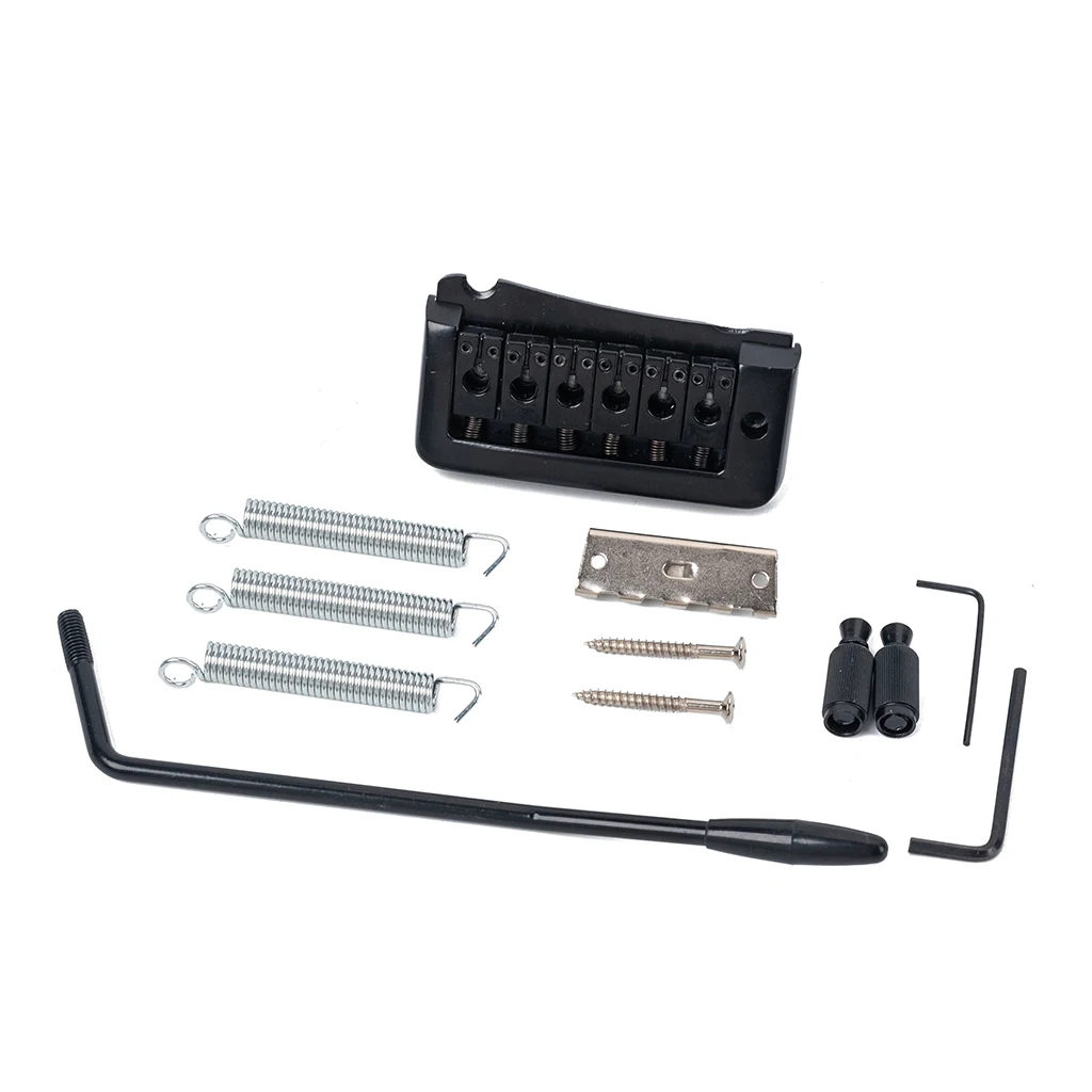 Electric Guitar Single Locking Tremolo Bridge Stable 6-String Trem System with Whammy Bar
