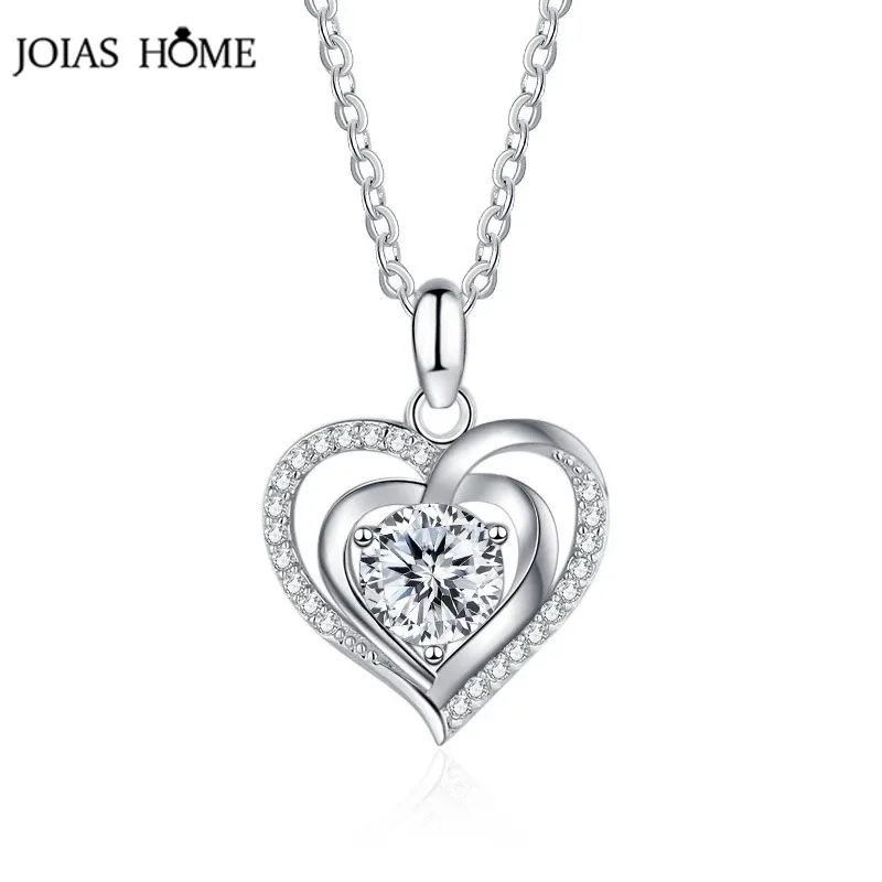 

JoiasHome Classic Style 1Carat Love 100 Plum Blossom Sakura Multi Cuts Moissanite Pendant Necklace For Female Birthday Wedding