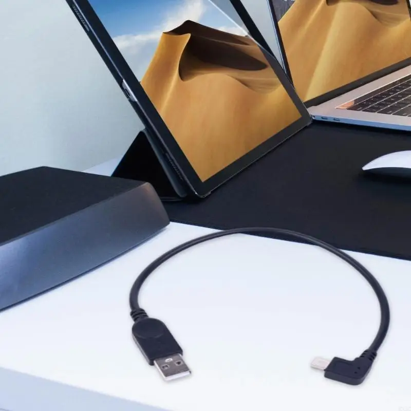 HX5C 90도 미니 USB 데이터 케이블 표준 USB2.0 입력 USB에 미니 USB 커넥터