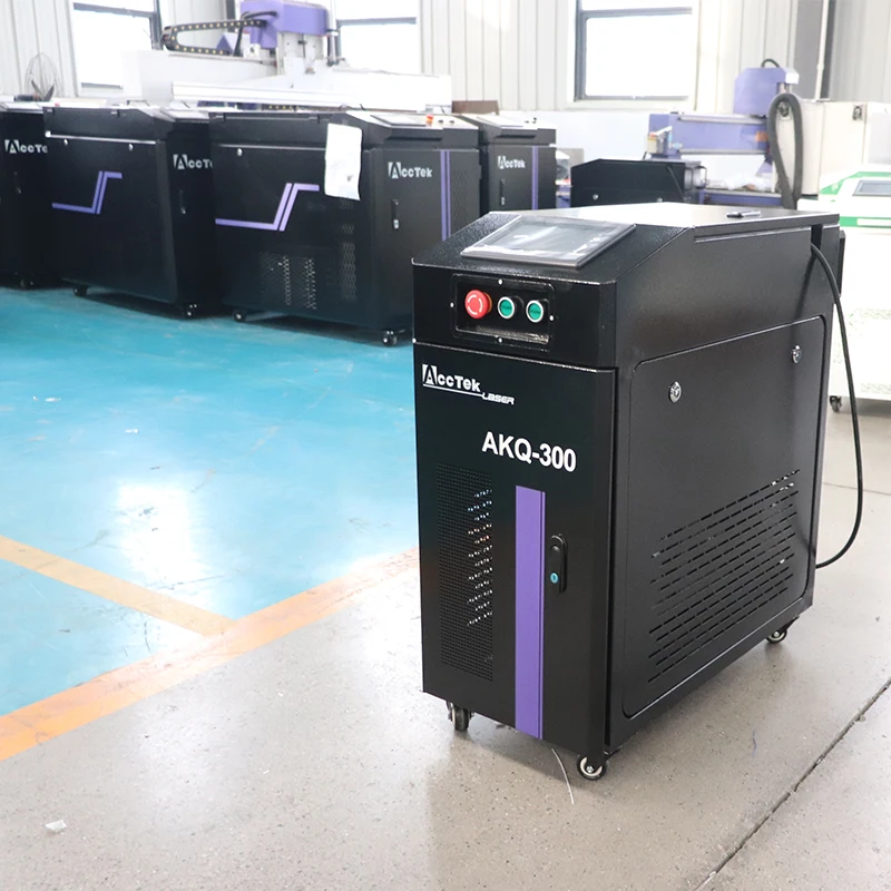 100w 200w 300w Fiber Laser Cleaning Machine Portable for Stone Cultural Relics Metal Parts Pulse Laser Cleaner Price