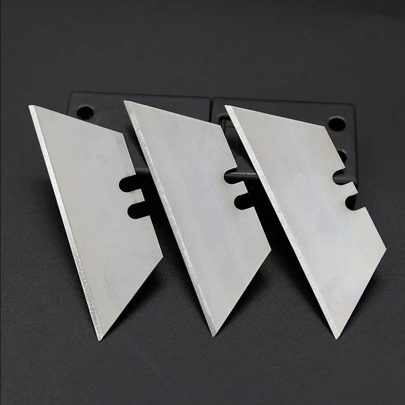 10pc Trapezoid Cutting Blade Art Carpet Cutter Replaceable Utility Special Electrician Knife