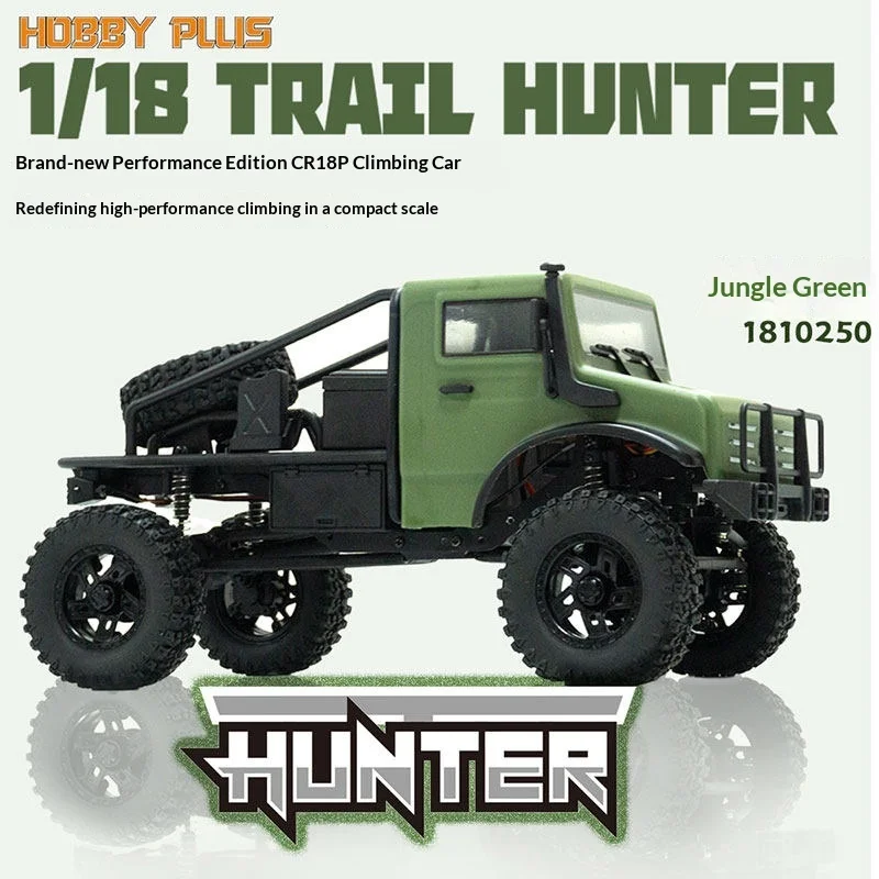 HOBBY PLUS HB 1/18 CR18P Trail Hunter RC Remote Control Crawler Off Road Semi Truck Vehicle For Adult Hobby Adventure Outdoor
