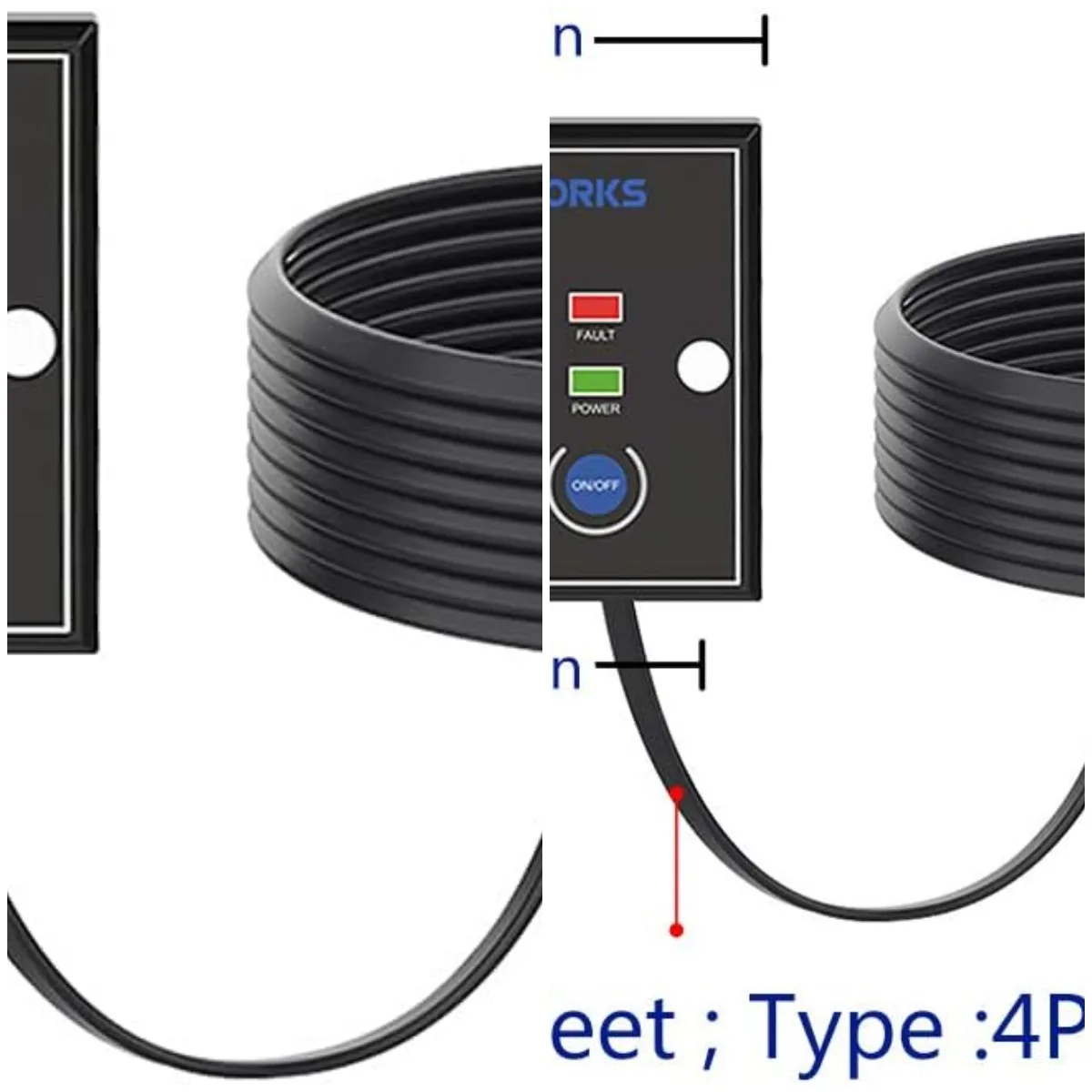

Remote Control for Power Inverter On/Off Switch with 30 Ft and Push Button Mountable Remote Switch