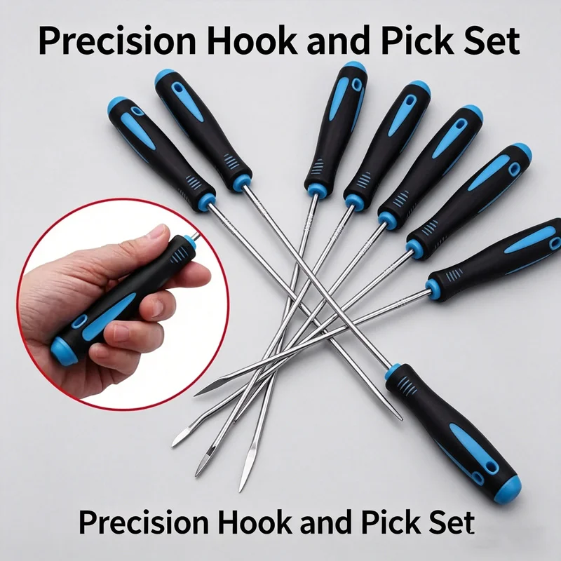 6Pcs Car Dent Puller Hooks Set Boxed Auto Body Dent Repair Pulling Hooks Remover Tool for Vehicle Concave Pit Restoration