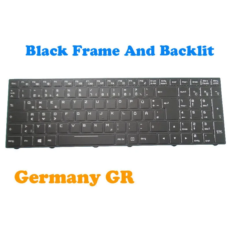 Laptop-Tastatur für insys g. force n950tp6 n850 französisch fr deutsch gr koreanisch kr norwegisch nw spanisch sp englisch us schwarz neu