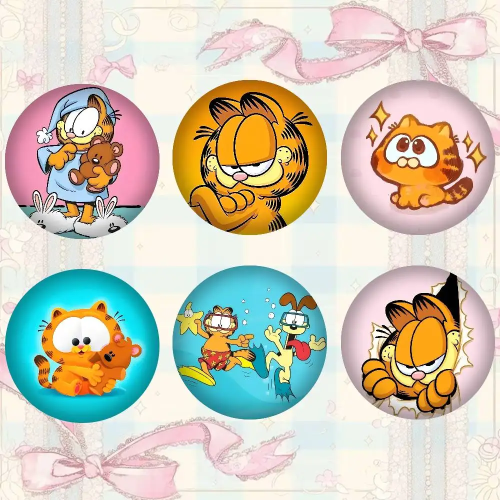 Cute Anime G-Garfields Cat Badges Badge Metal Brooch For Bag Clothes Hat Decor Jewelry Accessories Gifts