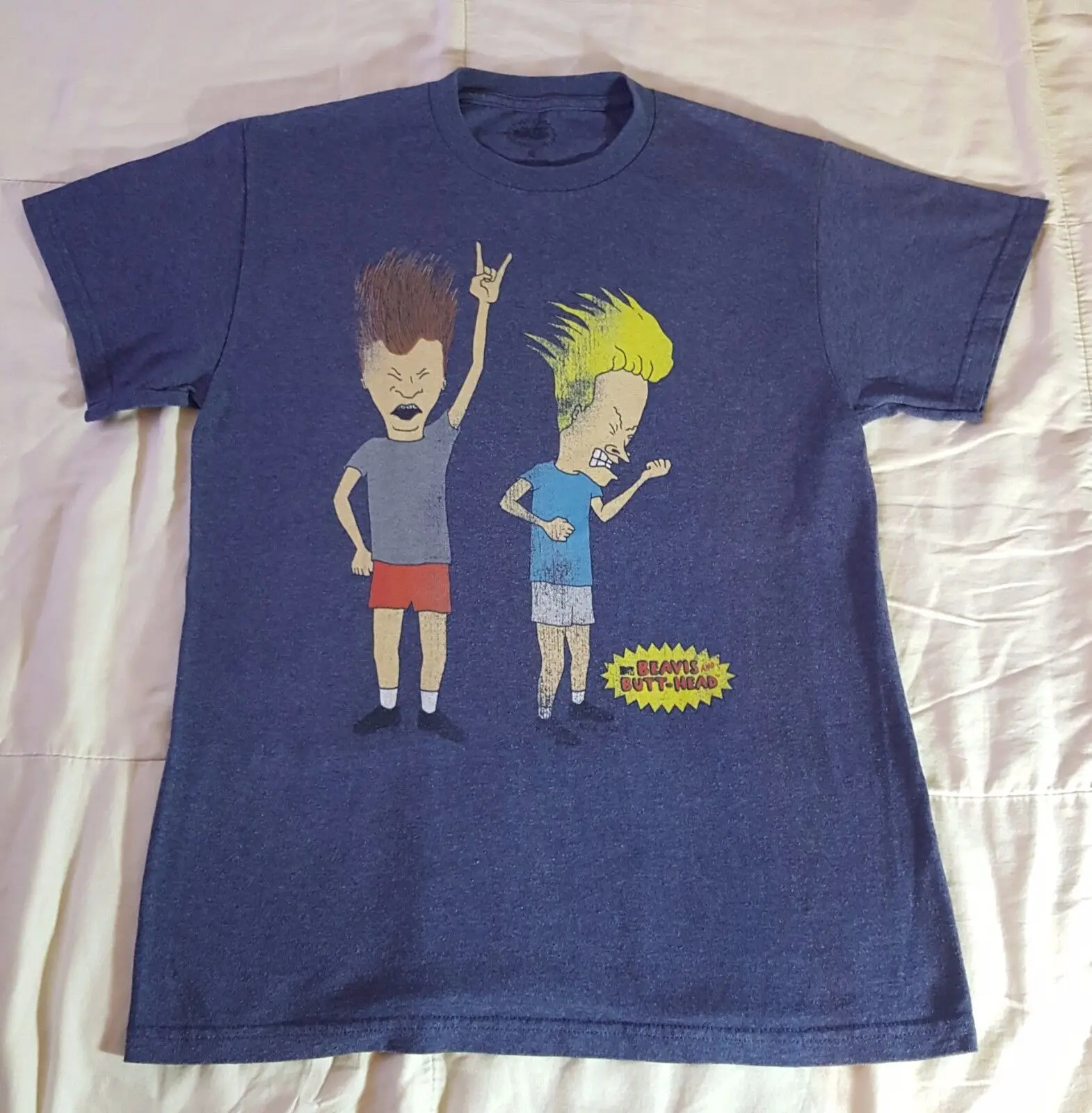 Mtv Beavis and Butt-Head by Mike Judge Vintage Look T-Shirt Size Medium